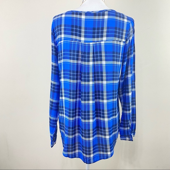 Suzanne Betro Long Convertible Sleeve Pull Over Blouse Size Small - Picture 2 of 9